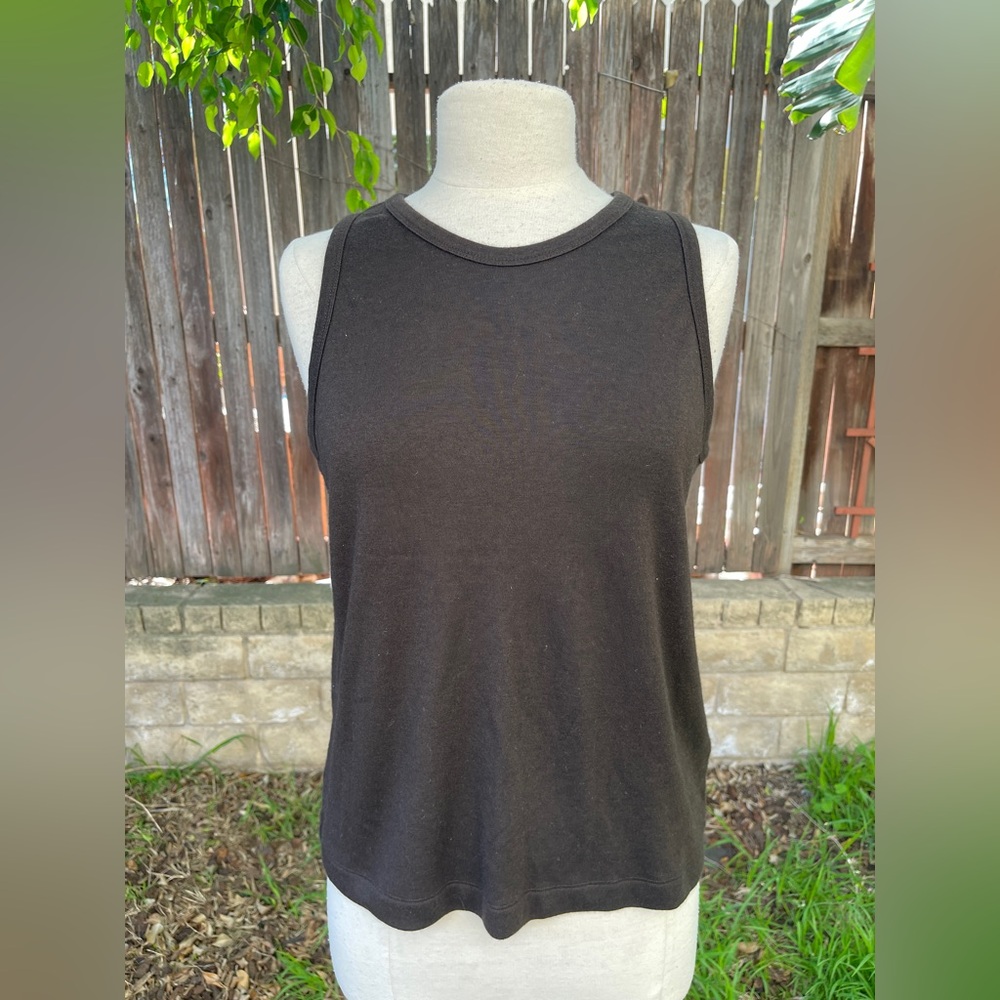 The Row Brown Sleeveless cashmere silk Women's Top minimalist classic luxury M